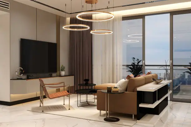 Comfortable family lounge environment representing living room benefits