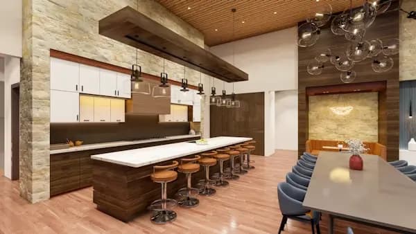 Cooking experience in a beautifully finished modular kitchen
