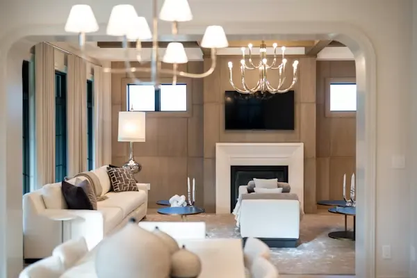 Beautiful residential interior living space showcase